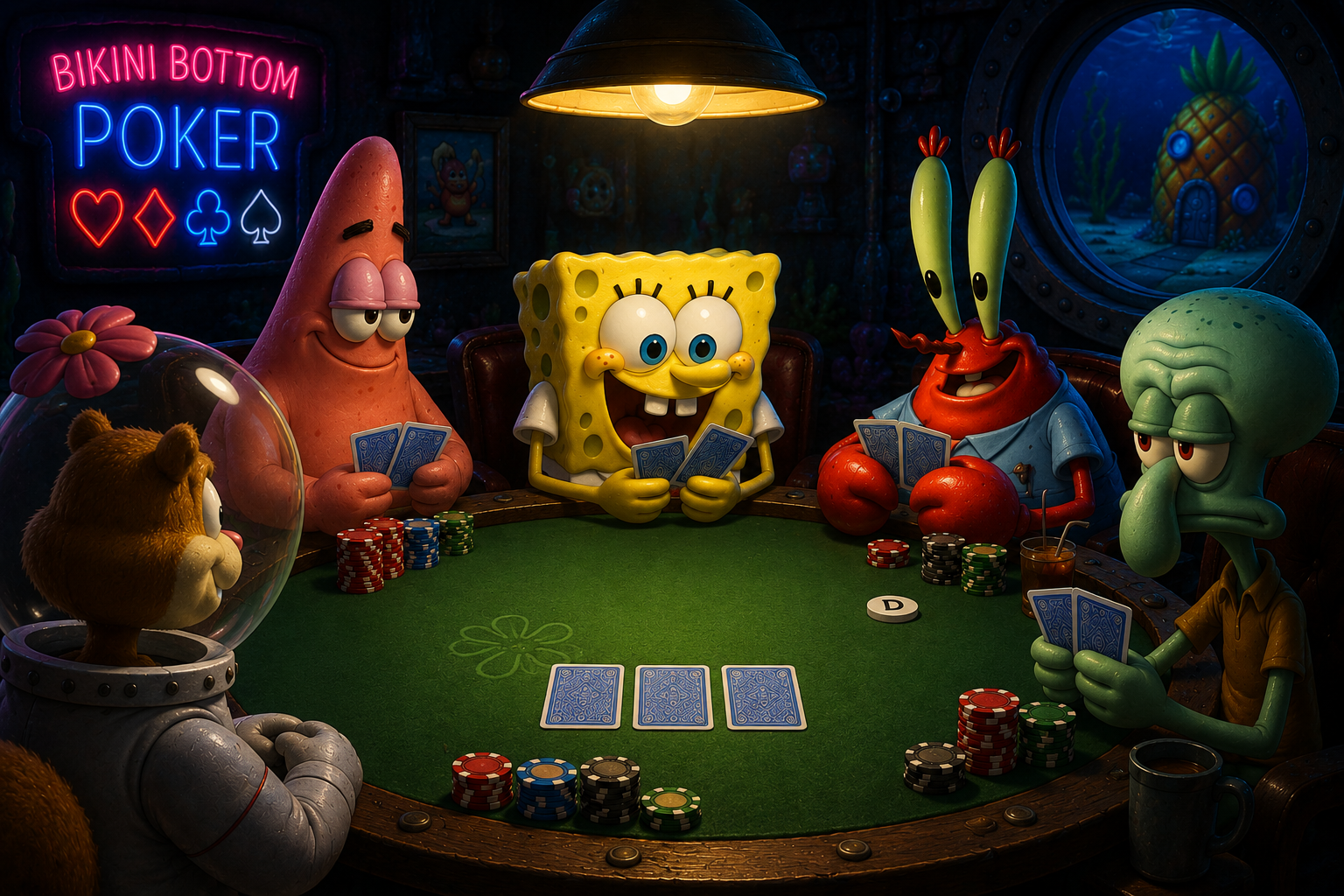 SpongeBob Duel – het 1-tegen-1 duel dat op een pokershowdown lijkt